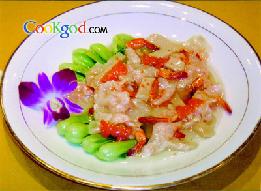 蟹籽三鲜敲虾
