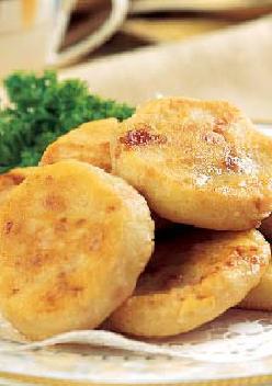 金黄豆泥饼