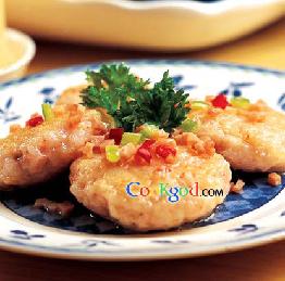 水晶虾饼