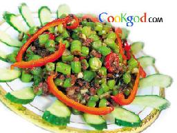 榄菜肉碎四季豆