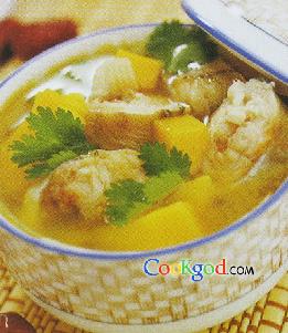 鱼肉芒果咖喱汤