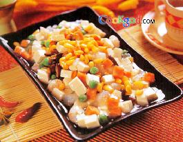 虾仁豆腐