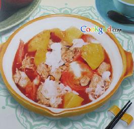 菠萝柿子煲牛肉