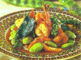扁豆炒虾