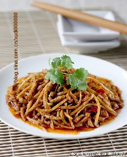 把素菜做出肉味来--鱼香肉丝（素）