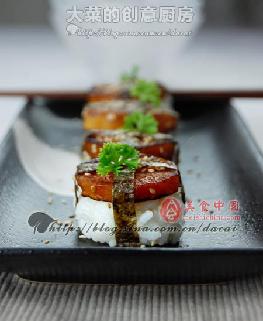 煎红薯饭团