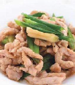 青葱炒肉丝
