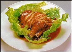 生菜扒鸡腿