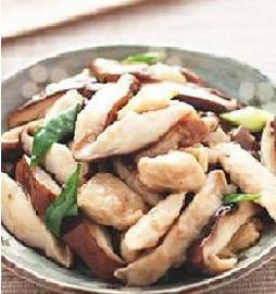 香菇炒鸡柳