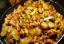 黑胡椒蘑菇炒鸡