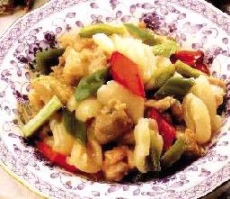 荔枝炒鸡丁