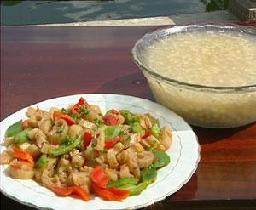 蒜茸鸡豆梗