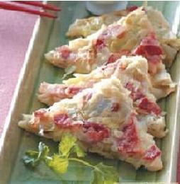 高丽菜培根煎饼
