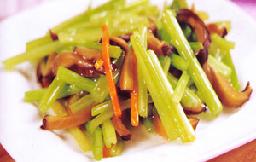 芹菜炒香菇