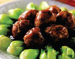 菜心肉圆
