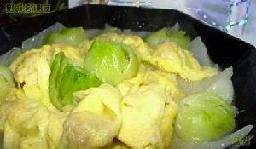 青菜白菜烩蛋饺