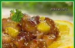 甜橙芝麻排骨