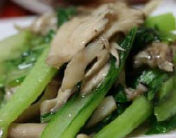 蘑菇炒菜心