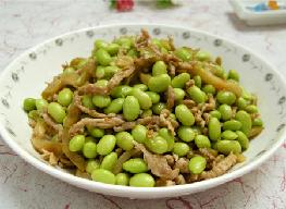 毛豆榨菜肉丝
