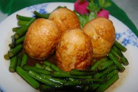 蒜薹虎皮蛋