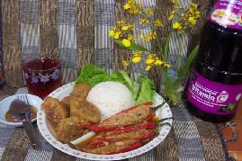 客家酿豆腐红辣椒套餐