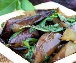 九层塔炒茄子
