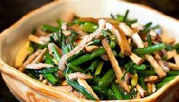 香干肉丝韭菜花