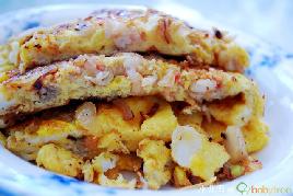 孩子最爱：大虾蛋饼