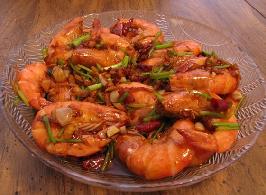油蒜炝虾