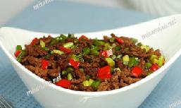 香辣蒜薹肉末