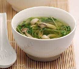 菌菇豆苗汤