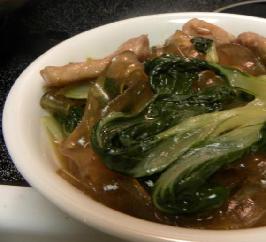小油菜猪肉炖粉条