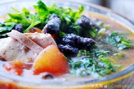 黑米面疙瘩汤