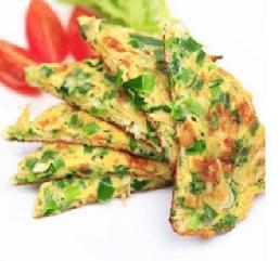 春蔬煎蛋饼