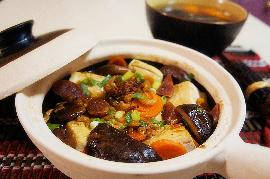 冬菇虾米豆腐煲