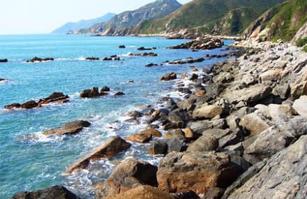 深圳东冲西冲海岸线