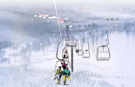 鹤岗凤凰山望云峰滑雪狩猎场