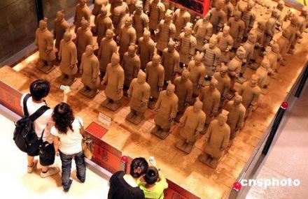 青岛秦兵马俑布阵馆