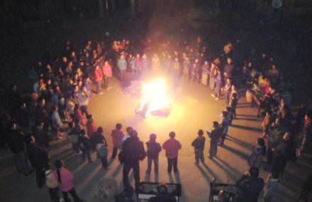 清远广东第一峰篝火晚会