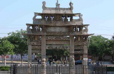 石家庄透雕石牌楼