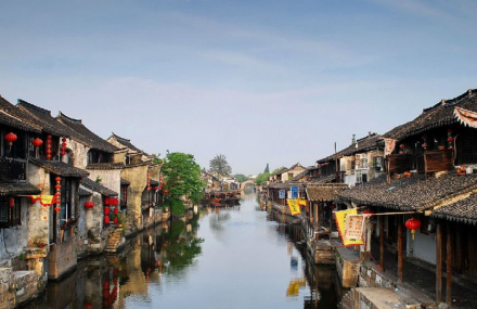 嘉兴水乡晨昏