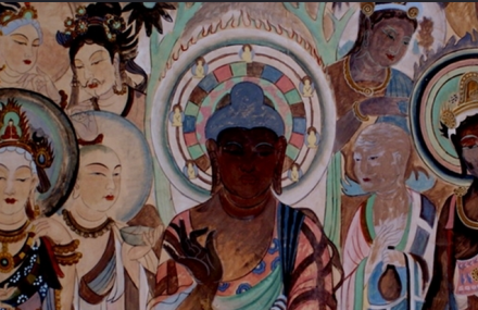 酒泉一个庙石窟