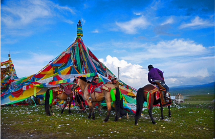 海南藏族自治州河班禅拉泽景区