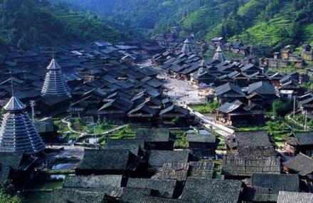 黔东南晚寨鼓楼