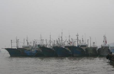 舟山沈家门渔港