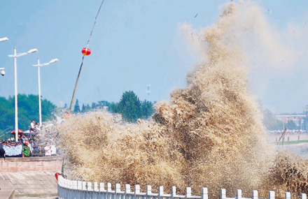 杭州钱江潮下沙