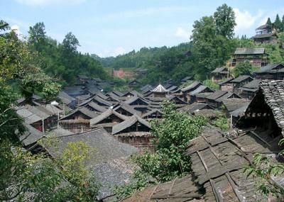 黔东南岜沙苗寨