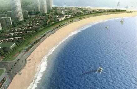 天津东疆湾人造黄金海岸